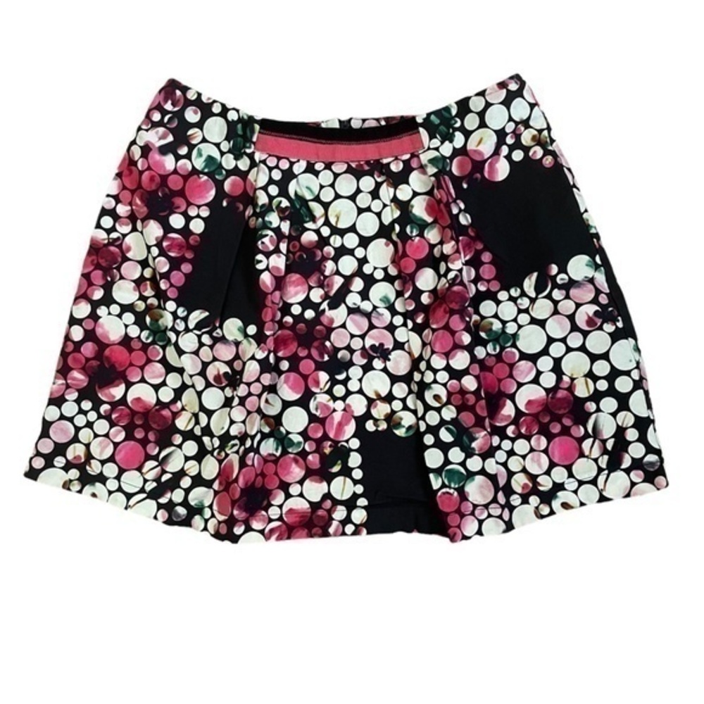 Space Style Concept Dotted Mini Skirt Made in Italy